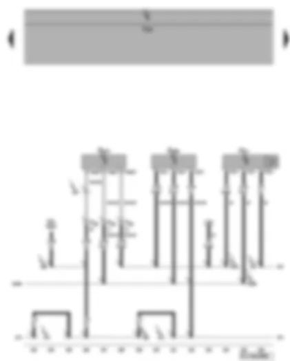 Wiring Diagram  VW GOLF PLUS 2006 - Interior monitoring sensor - vehicle inclination sender - alarm horn