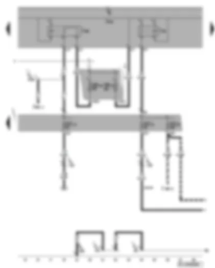 Wiring Diagram  VW GOLF PLUS 2006 - X-contact relief relay - terminal 15 voltage supply relay 2 - fuses