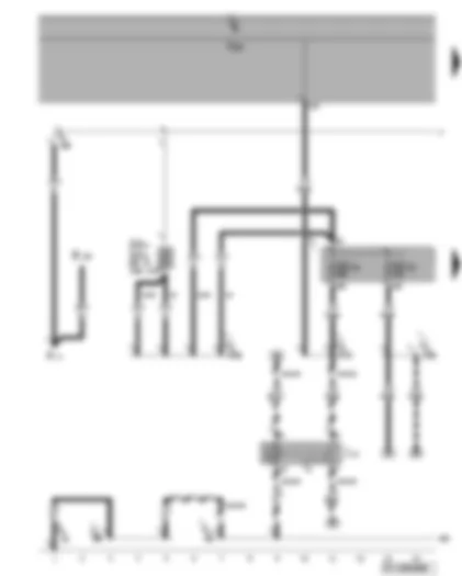 Wiring Diagram  VW GOLF PLUS 2006 - Fresh air blower relay - fuses SA5 - SA6 - SC22 - SC44