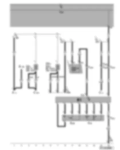 Wiring Diagram  VW GOLF PLUS 2006 - Transformer with socket 12 V -230 V - transformer switch - electric socket warning lamp