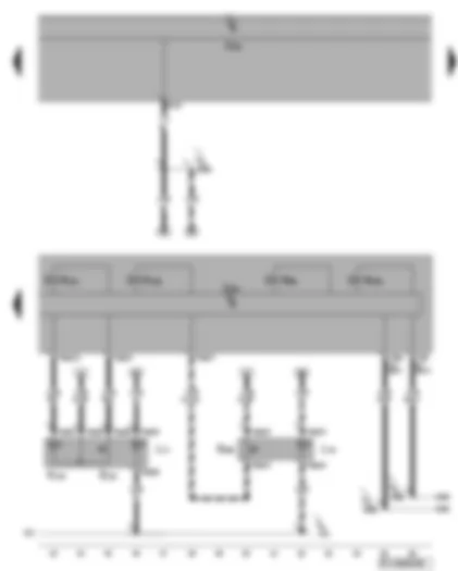 Wiring Diagram  VW GOLF PLUS 2006 - ABS control unit - traction control system switch - tyre pressure monitor display button