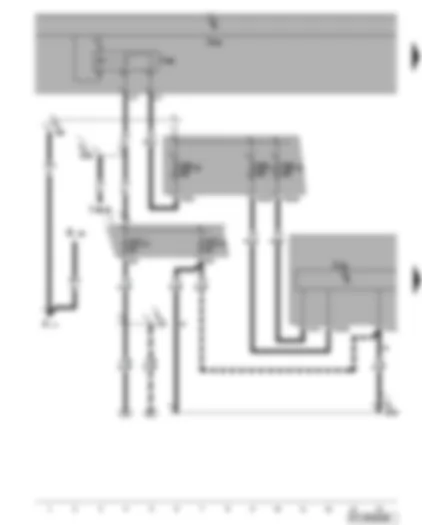 Wiring Diagram  VW GOLF PLUS 2006 - ABS control unit - ABS control unit - terminal 15 voltage supply relay 2 - fuses
