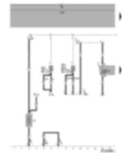 Wiring Diagram  VW GOLF PLUS 2006 - Battery - fuses SA1 - SA5 - SA6 - SC18