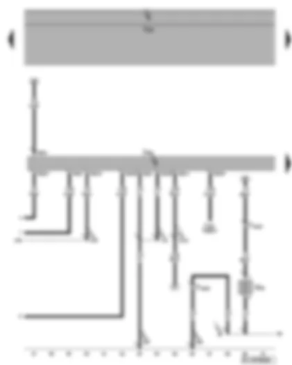 Wiring Diagram  VW GOLF PLUS 2006 - Engine control unit - heater element for crankcase breather