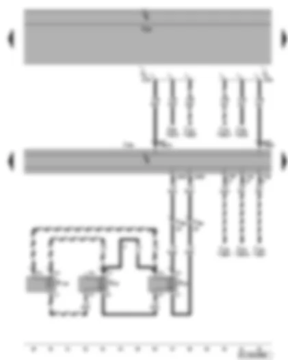 Wiring Diagram  VW GOLF PLUS 2006 - Control unit with display for radio and navigation system - front right loudspeaker