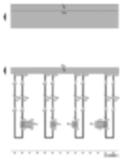Wiring Diagram  VW GOLF PLUS 2006 - Radio - rear left loudspeaker - rear right loudspeaker