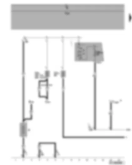 Wiring Diagram  VW GOLF PLUS 2006 - Terminal 30 voltage supply relay - battery