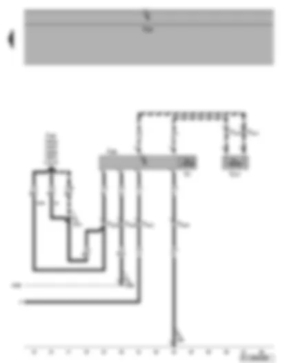 Wiring Diagram  VW GOLF PLUS 2006 - Radiator fan control unit - radiator fan
