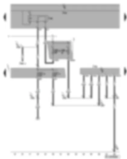 Wiring Diagram  VW GOLF PLUS 2006 - Data bus diagnostic interface - terminal 15 voltage supply relay 2