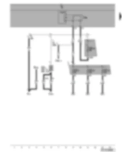 Wiring Diagram  VW GOLF PLUS 2006 - Terminal 15 voltage supply relay 2 - fuses