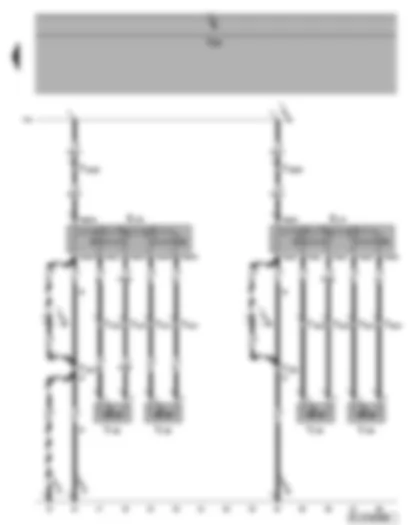 Wiring Diagram  VW GOLF PLUS 2006 - Driver seat lumbar support adjustment - front passenger seat lumbar support adjustment