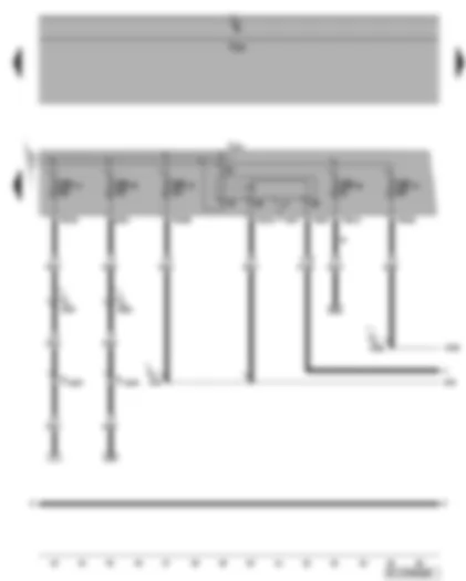 Wiring Diagram  VW GOLF PLUS 2007 - Fuel pump control unit - fuel gauge sender - fuel pump