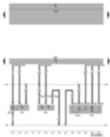 Wiring Diagram  VW GOLF PLUS 2007 - Engine control unit - Hall senders - intake temperature sender - intake manifold pressure sender - intake manifold flap potentiometer - intake manifold flap motor