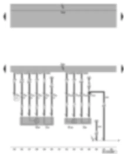 Wiring Diagram  VW GOLF PLUS 2007 - Engine control unit - lambda probe - lambda probe 1 after catalytic converter