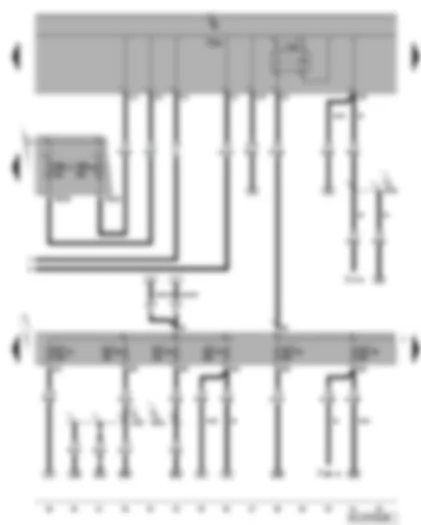 Wiring Diagram  VW GOLF PLUS 2007 - X-contact relief relay - fuses