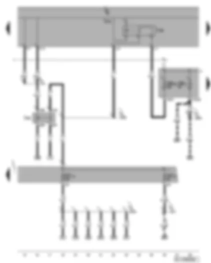Wiring Diagram  VW GOLF PLUS 2009 - Terminal 50 voltage supply relay - terminal 15 voltage supply relay 2