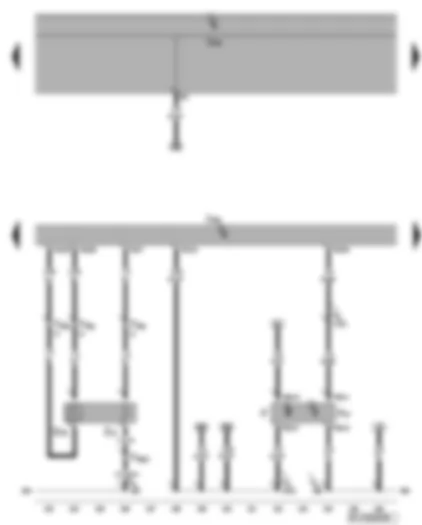 Wiring Diagram  VW GOLF PLUS 2009 - Engine control unit - Lambda probe - brake light switch - brake pedal switch