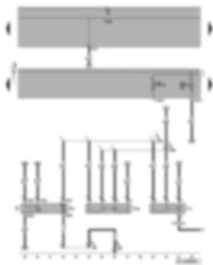 Wiring Diagram  VW GOLF PLUS 2007 - Fuel pump relay - fuel supply relay - fuel gauge sender - fuel pump