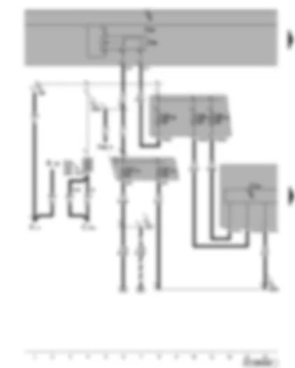 Wiring Diagram  VW GOLF PLUS 2008 - ABS control unit - ABS control unit - relay 2 for voltage supply of terminal 15 - fuses