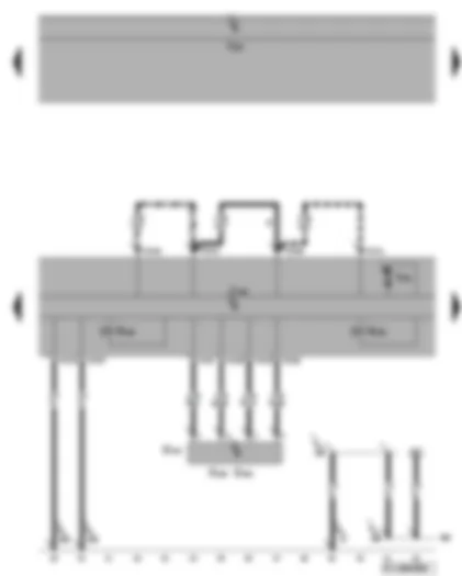 Wiring Diagram  VW GOLF PLUS 2009 - ABS control unit - ESP sensor unit - lateral acceleration sender - yaw rate sender - ABS hydraulic pump