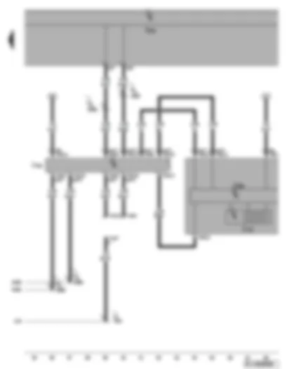 Wiring Diagram  VW GOLF PLUS 2008 - Dash panel insert - data bus diagnostic interface - self-diagnosis connection - multifunction display