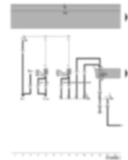 Wiring Diagram  VW GOLF PLUS 2008 - Battery - fuse SA1 - SA5 - SC20
