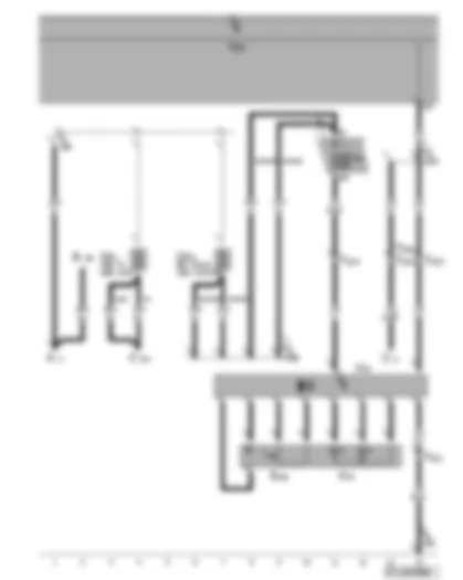 Wiring Diagram  VW GOLF PLUS 2008 - Transformer with socket 12 V -230 V - transformer switch - electric socket warning lamp