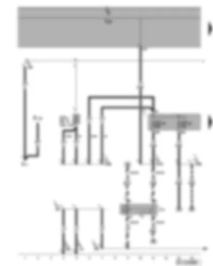 Wiring Diagram  VW GOLF PLUS 2008 - Fresh air blower relay - fuses SA5 - SC20 - SC44