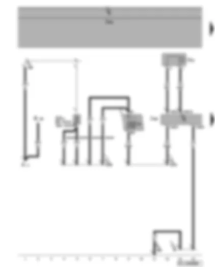 Wiring Diagram  VW GOLF PLUS 2008 - Parking aid control unit - rear parking aid warning buzzer