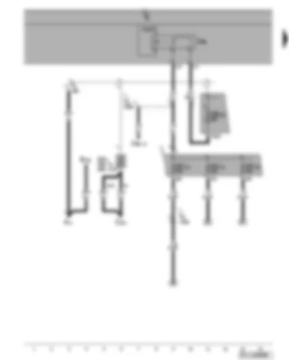 Wiring Diagram  VW GOLF PLUS 2008 - Terminal 15 voltage supply relay 2 - fuses