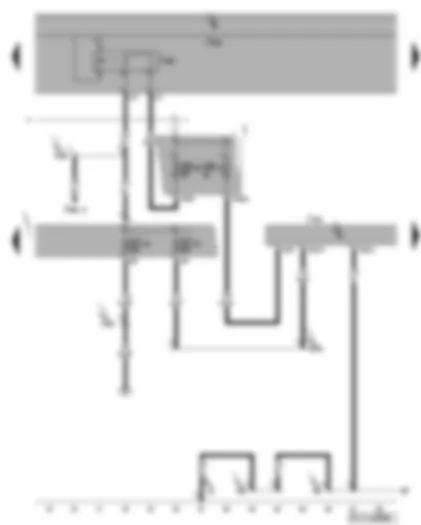 Wiring Diagram  VW GOLF PLUS 2007 - Data bus diagnostic interface - terminal 15 voltage supply relay 2