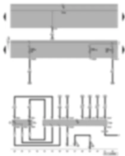 Wiring Diagram  VW GOLF PLUS 2009 - Fuel pump control unit - fuel gauge sender - fuel pump
