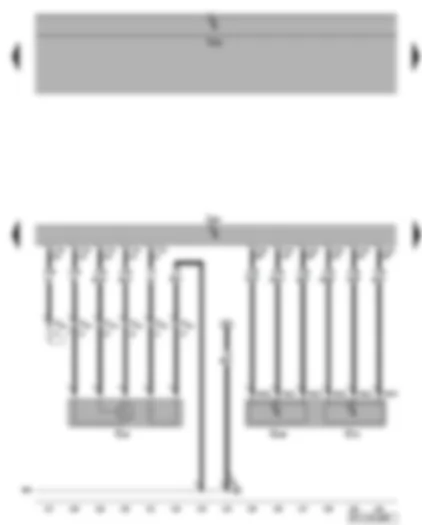 Wiring Diagram  VW GOLF PLUS 2007 - Engine control unit - Lambda probe - accelerator position sender