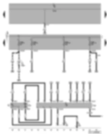 Wiring Diagram  VW GOLF PLUS 2009 - Fuel pump control unit - fuel gauge sender - fuel pump