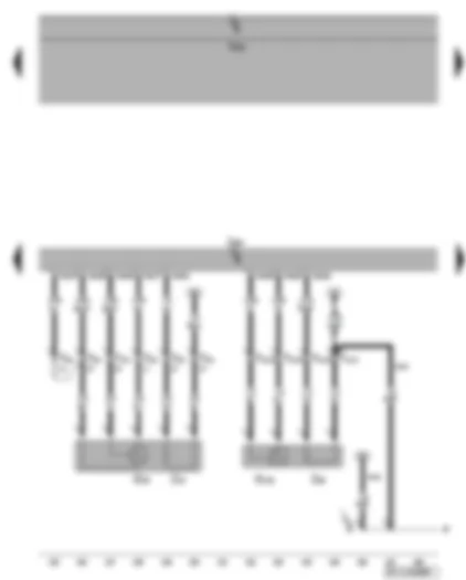 Wiring Diagram  VW GOLF PLUS 2008 - Engine control unit - lambda probe - lambda probe 1 after catalytic converter