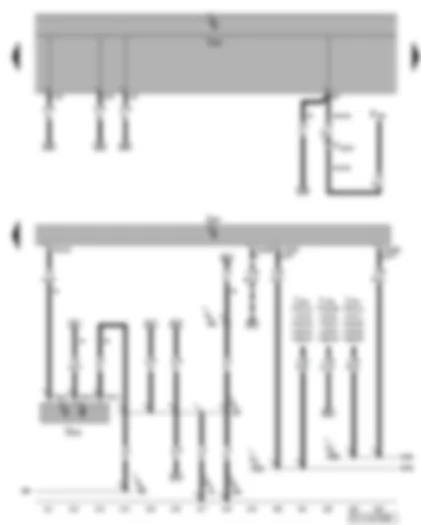 Wiring Diagram  VW GOLF PLUS 2009 - Engine control unit - clutch position sender