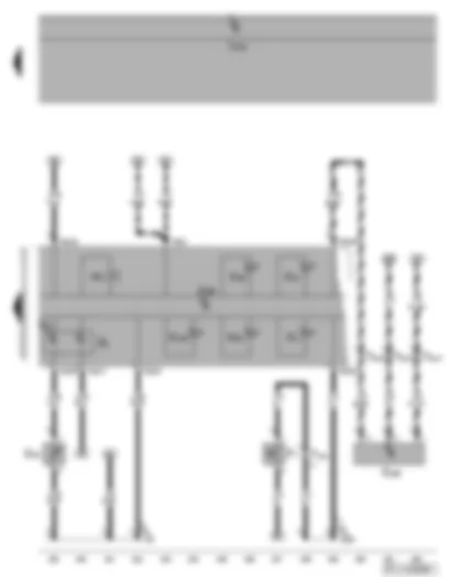 Wiring Diagram  VW GOLF PLUS 2008 - Dash panel insert - oil level and oil temperature sender - exhaust emissions warning lamp - fuel gauge - coolant temperature gauge - oil pressure switch - oil pressure warning lamp - warning buzzer