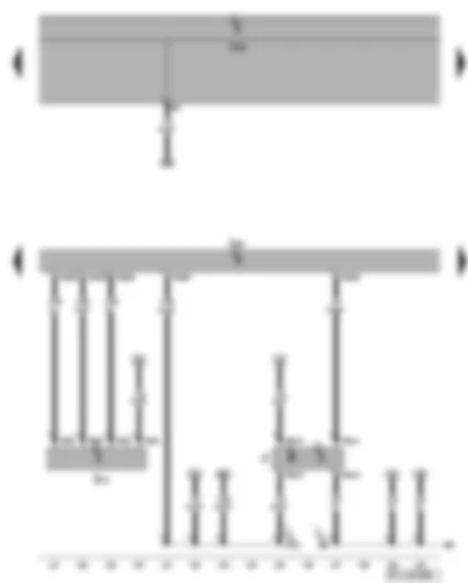 Wiring Diagram  VW GOLF PLUS 2007 - Engine control unit - air mass meter - brake light switch