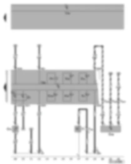 Wiring Diagram  VW GOLF PLUS 2007 - Dash panel insert - oil level and oil temperature sender - fuel gauge - coolant temperature gauge - oil pressure switch - oil pressure warning lamp - glow period warning lamp