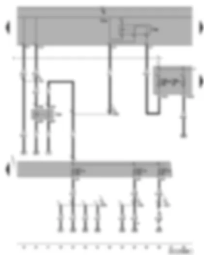 Wiring Diagram  VW GOLF PLUS 2009 - Terminal 50 voltage supply relay - terminal 15 voltage supply relay 2