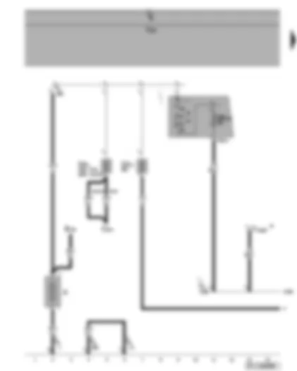 Wiring Diagram  VW GOLF PLUS 2008 - Terminal 30 voltage supply relay - battery