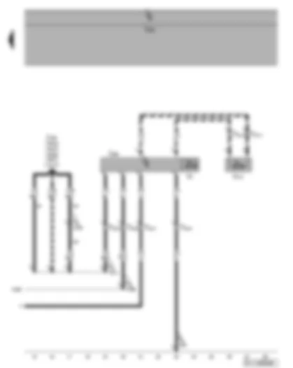 Wiring Diagram  VW GOLF PLUS 2007 - Radiator fan control unit - radiator fan