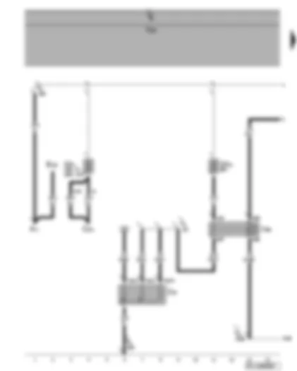 Wiring Diagram  VW GOLF PLUS 2008 - Auxiliary air heater element - high heat output relay