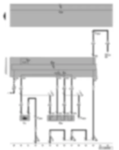 Wiring Diagram  VW GOLF PLUS 2007 - Heater/heat output switch - fresh air blower switch - fresh air blower