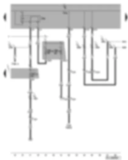 Wiring Diagram  VW GOLF PLUS 2009 - Terminal 15 voltage supply relay 2 - fuses