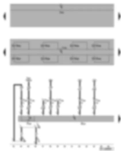 Wiring Diagram  VW GOLF PLUS 2009 - Mechatronic unit for dual clutch gearbox - valve in sub-gearbox - selector lever locked in position P switch - selector lever