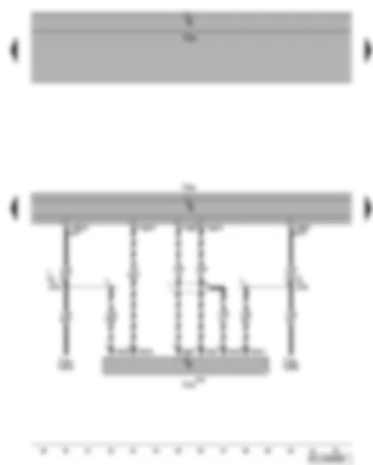Электросхемa  VW GOLF PLUS 2008 - Блок управления с дисплеем радионавигационной системы - блок управления электроники управления мобильного телефона