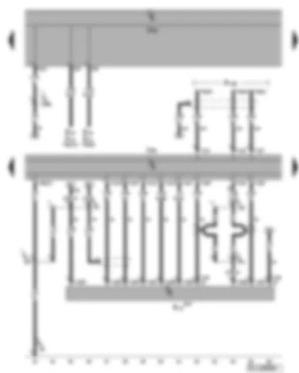 Wiring Diagram  VW GOLF PLUS 2009 - Control unit with display for radio and navigation - CD changer - connection for external audio source