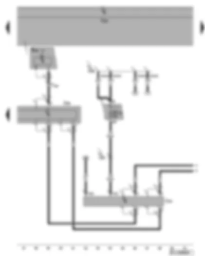 Wiring Diagram  VW GOLF PLUS 2008 - Control unit with display for radio and navigation - aerial selection control unit - navigation system aerial