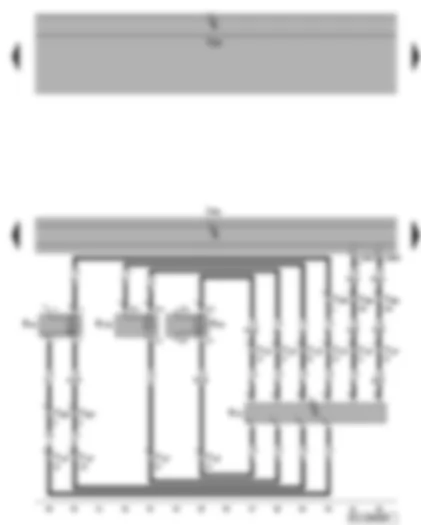 Wiring Diagram  VW GOLF PLUS 2009 - Control unit with display for radio and navigation system - front right loudspeaker - right frequency switch